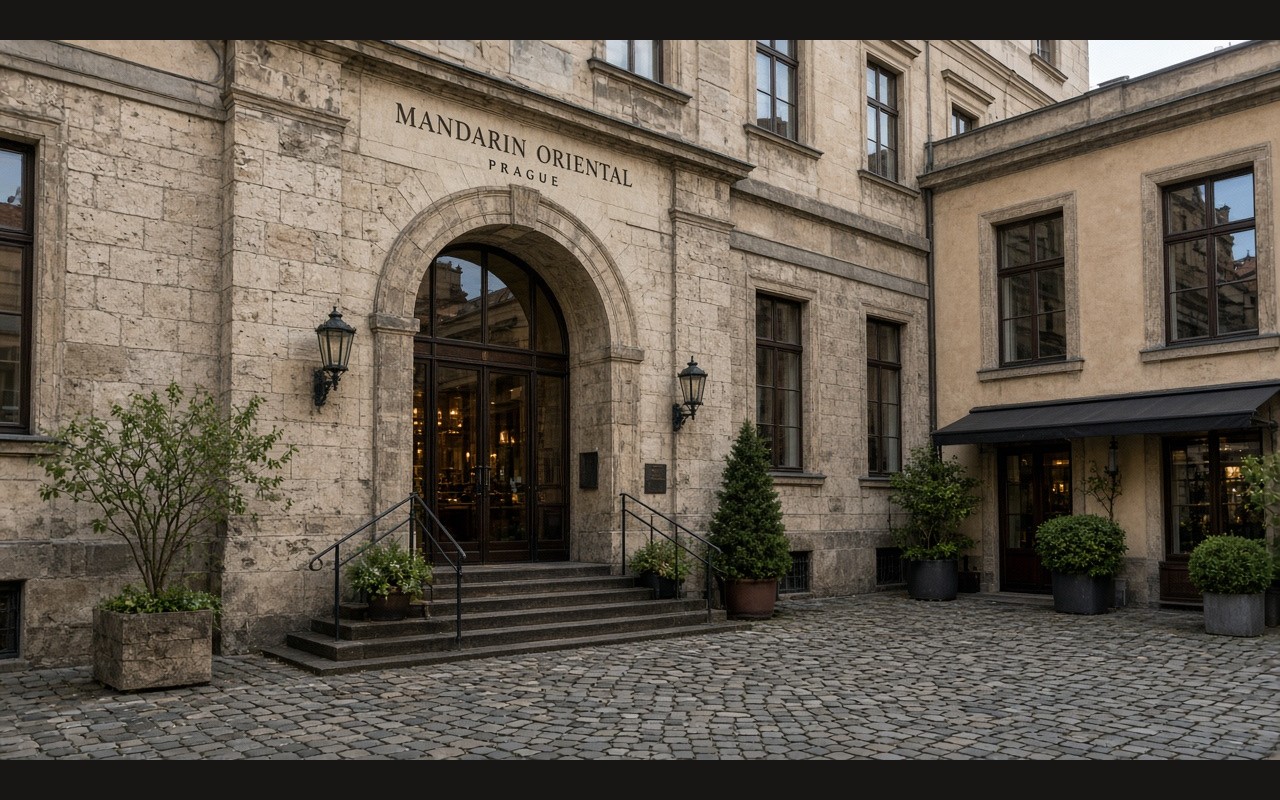 Mandarin Oriental Prague entrance